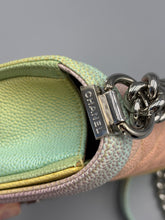Load image into Gallery viewer, Chanel Small Boy Rainbow Quilted Cuba caviar on chain