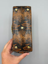 Load image into Gallery viewer, Vivienne Westwood Hazel Medium Shoulder Bag in embossed snake leather with matching wallet