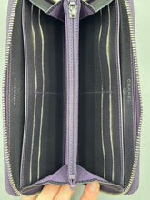 Load image into Gallery viewer, Chanel Irredescent zippy wallet purple
