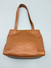 Load image into Gallery viewer, Chanel Brown Caviar Leather shoulder bag