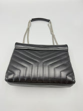 Load image into Gallery viewer, YSL Medium LouLou black with SHW chain bag