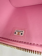 Load image into Gallery viewer, Chanel Small Pink Caviar Business Affinity Top Handle Vanity Case with Chain