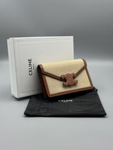 Load image into Gallery viewer, Celine Triomphe canvas wallet on chain