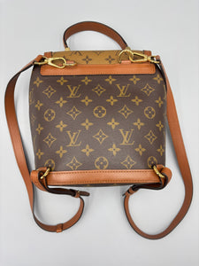 Reverse monogram Louis Vuitton dauphine backpack