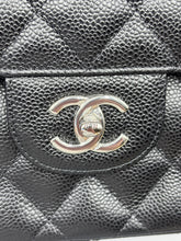 Load image into Gallery viewer, Chanel Double Flap Jumbo caviar with silver hardware