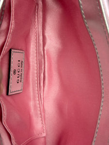 Gucci pink Irredescent Horsebit shoulder bag