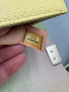 Chanel Small Boy Rainbow Quilted Cuba caviar on chain
