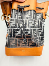 Load image into Gallery viewer, Fendi TPU FF Vitello Aura F is Fendi Grande Mon Tresor Bucket Bag with strap