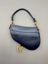 Load image into Gallery viewer, Christian Dior Ombre blue Saddle bag Gold Hardware