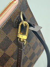 Load image into Gallery viewer, Louis Vuitton Neverfull ebene pouch with rose ballerine