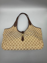 Load image into Gallery viewer, Gucci large Mercato GG print canvas tote