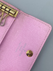 Louis Vuitton Murakami 4 key holder with pink
