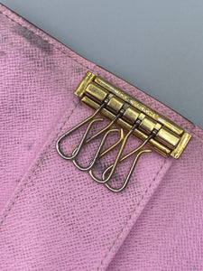 Louis Vuitton Murakami 4 key holder with pink