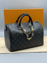 Load image into Gallery viewer, Louis Vuitton Soft Speedy 30 Eclipse monogram with strap