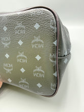 Load image into Gallery viewer, MCM Large Black Visetos Magnum collab tote with pouch