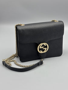 Gucci Interlocking black crossbody