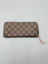 Load image into Gallery viewer, Louis Vuitton Clemence ebene wallet with rose ballerine