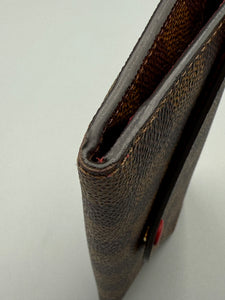 Louis Vuitton Josephine damier ebene wallet with red interior and insert