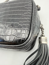 Load image into Gallery viewer, YSL Mini Lou Black croc camera crossbody