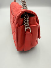 Load image into Gallery viewer, Chanel Lambskin Quilted Medium Icons Secret Label Flap Coral