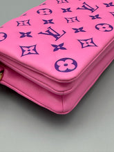Load image into Gallery viewer, Louis Vuitton Pink and Purple Lambskin Coussin pouchette on chain