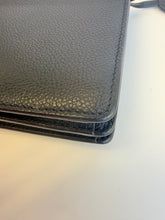 Load image into Gallery viewer, YSL Small Sunset black flap crossbody on chain
