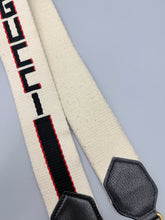 Load image into Gallery viewer, Gucci Black Calfskin Web Crystal Butterfly Stripe Small Totem with strap