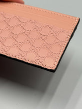 Load image into Gallery viewer, Gucci Pink GG Guccissima card wallet