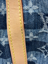 Load image into Gallery viewer, Louis Vuitton cabas denim striped tote with strap