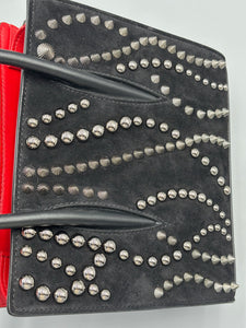 Christian Louboutin Mini Paloma Suede Embellished tote with strap