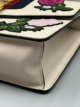 Load image into Gallery viewer, Gucci White Leather Embroidered Sylvie Shoulder Bag