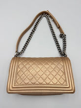 Load image into Gallery viewer, Chanel Old Medium Calfskin Bronze Le Boy bag on chain
