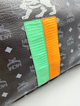 Load image into Gallery viewer, MCM Large Black Visetos Magnum collab tote with pouch