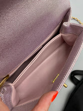 Load image into Gallery viewer, Chanel CoCo top handle Irredescent with strap light pink/lavender