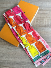 Load image into Gallery viewer, Louis Vuitton Silk Bandeau Limited Ed. Luggage tag scarf