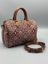 Load image into Gallery viewer, Louis Vuitton 1854 Red Canvas Speedy 25 Bandouliere with strap