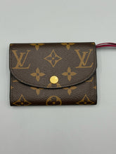Load image into Gallery viewer, BUNDLE - Louis Vuitton discontinued card wallet with pink and Rosalie wallet with pink