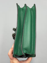 Load image into Gallery viewer, Gucci Green Leather Medium Dionysus Bamboo Top Handle Bag