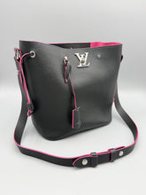 Load image into Gallery viewer, Louis Vuitton LockMe NeoNoe black tote with strap