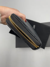 Load image into Gallery viewer, Chanel Black Quilted Lambskin Zippy wallet