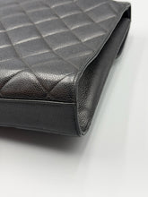 Load image into Gallery viewer, Chanel Vintage Top Handle Caviar Black Briefcase quilted