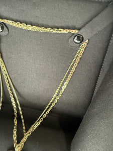 Chanel Champagne Gold CC Double Chain link necklace - 16 inch or 23 inch