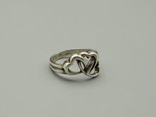 Load image into Gallery viewer, Tiffany &amp; Co. Triple Heart ring - size 6.5-7