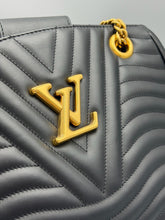Load image into Gallery viewer, Louis Vuitton Black New Wave tote on chain