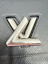 Load image into Gallery viewer, Louis Vuitton Black Epi Twist MM on chain