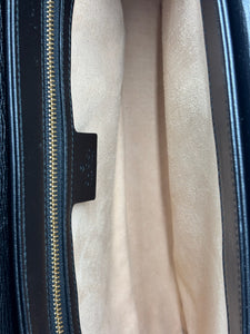 Gucci Azalea Calfskin Small Marina Chain Shoulder Bag Black