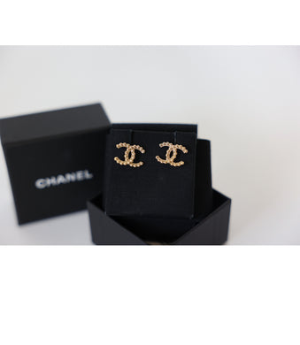 Chanel studded earrings