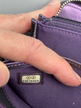 Load image into Gallery viewer, Chanel Irredescent zippy wallet purple