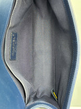 Load image into Gallery viewer, Chanel Old Medium Iridescent chevron blue boy bag