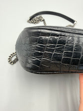 Load image into Gallery viewer, YSL Mini Lou Black croc camera crossbody